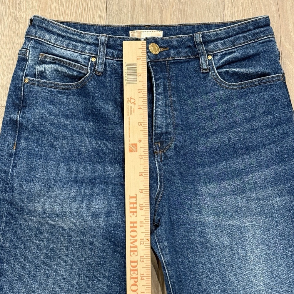 KUT From The Kloth Jeans Womens Size 4 Midrise Dark Wash Cuffed Capri Crop - Picture 4 of 7